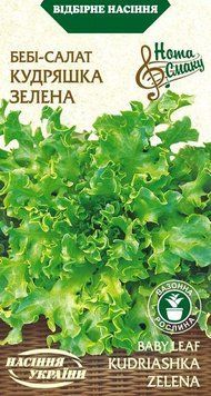 Насіння Бебі-Салат КУДРЯШКА ЗЕЛЕНА [1г] (Насіння України), 1 г