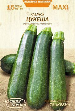 Насіння МАКСІ Кабачок ЦУКЕША [15г] (Насіння України), 15 г